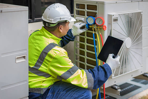 Professional Air Conditioning Repair technician working in Newport Coast, CA